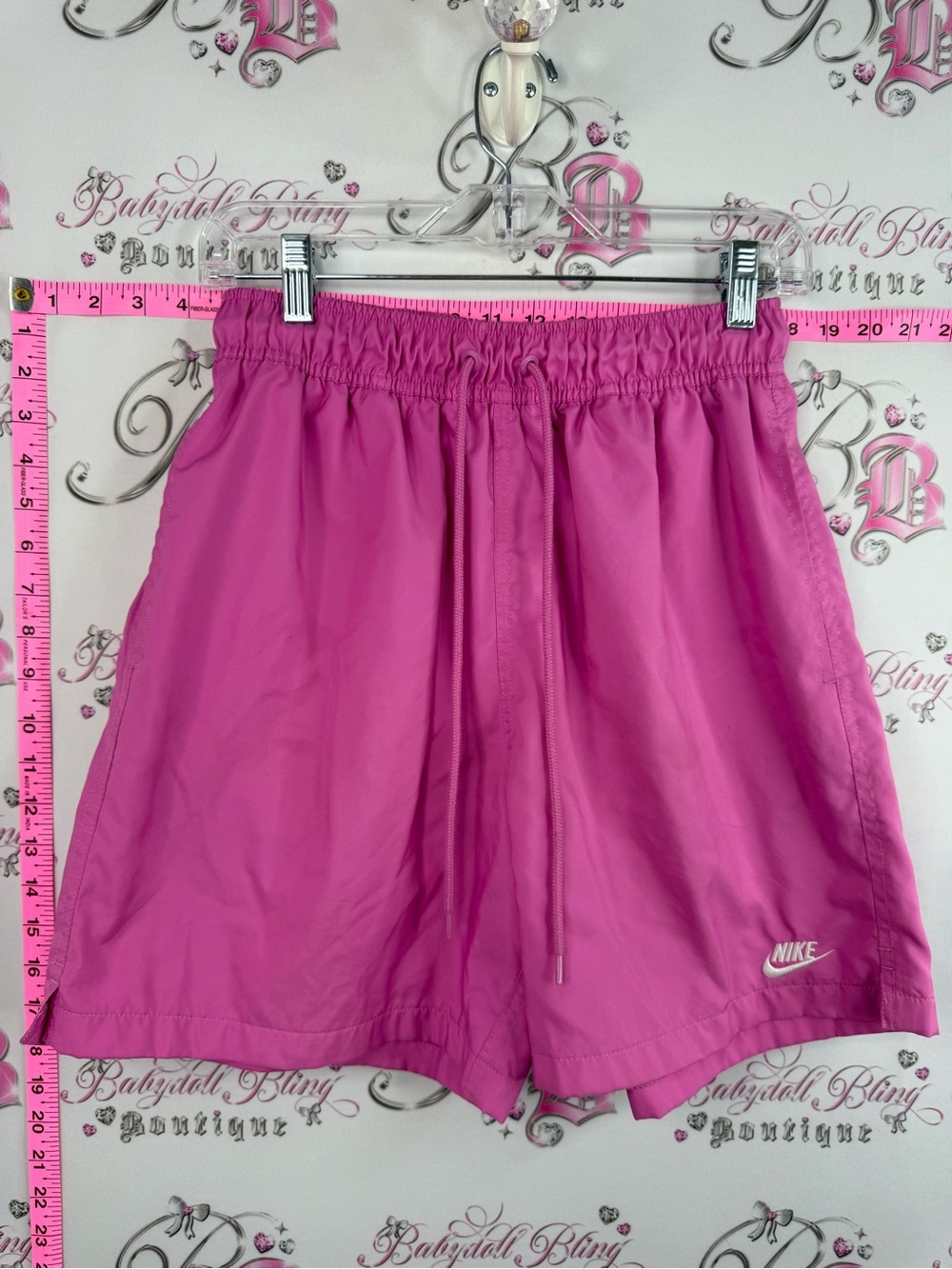 Nike shorts long style Pink Athletic Drawstring Shorts